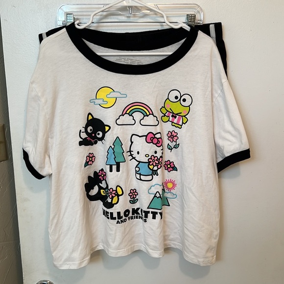 🍋Hello Kitty Ringer PJ Set🍋 - Picture 2 of 5